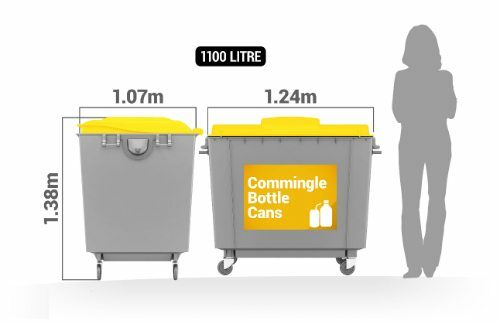 1100 Litre Commingled Recycling Service