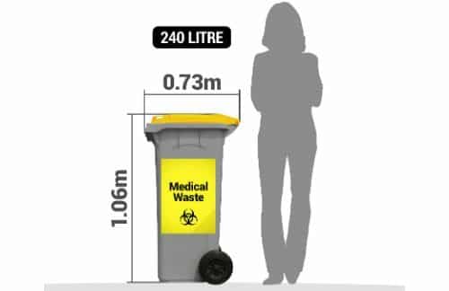 240 litre Medical Waste Bin Service