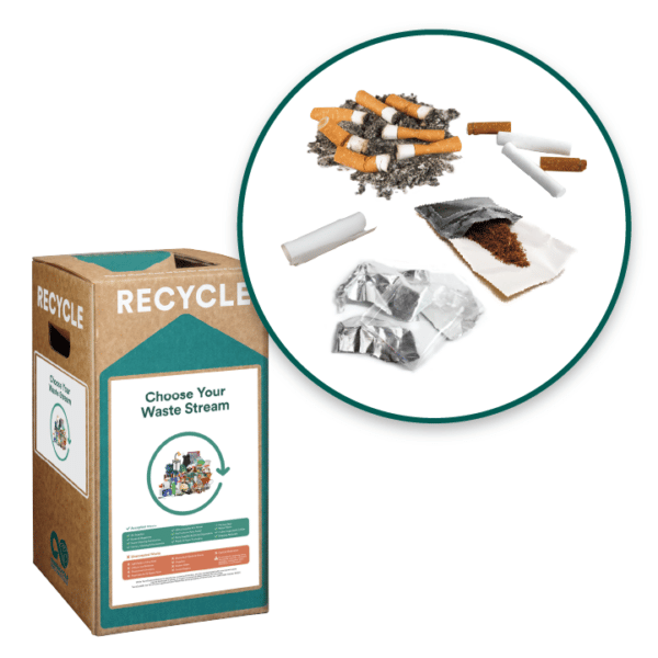 Cigarette Waste Recycling Box Accepted waste