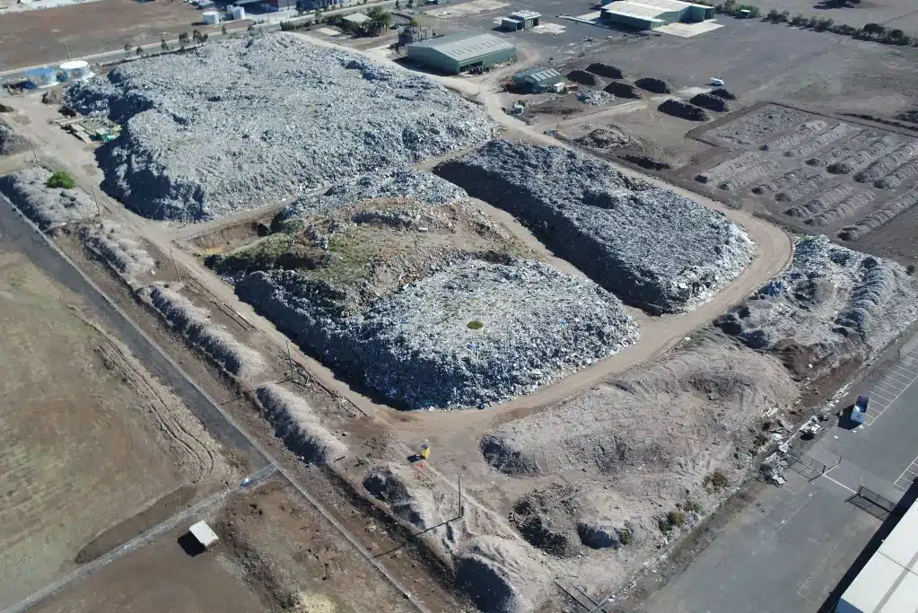 huge pile of waste: Lara rubbish tip clean-up
