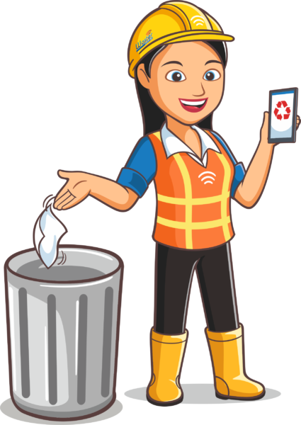 girl new for "what can go in general waste?" blog