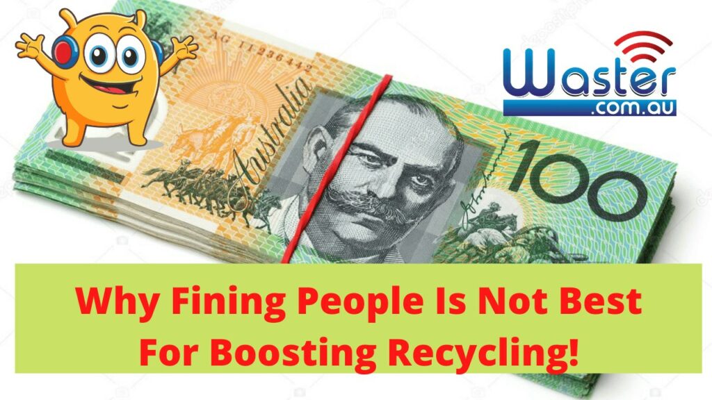 fining people recycling